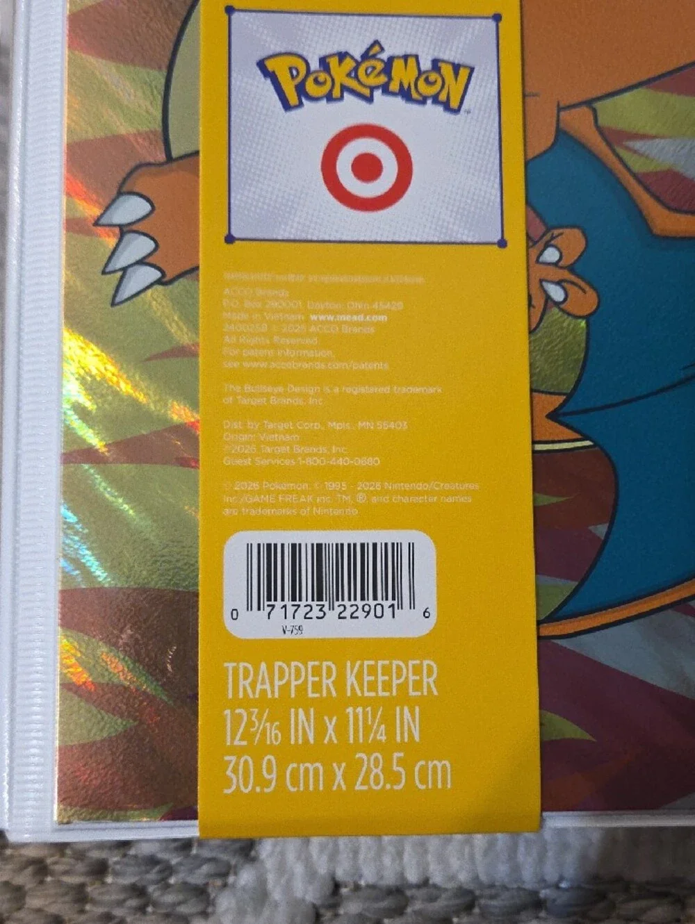 Target x Pokémon-Charizard Holographic Trapper Keeper - Orange/Blue
